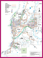 Kelowna bike route map